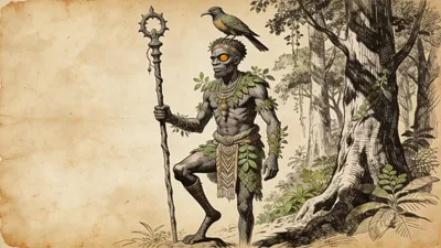 Visual depiction of Osanyin