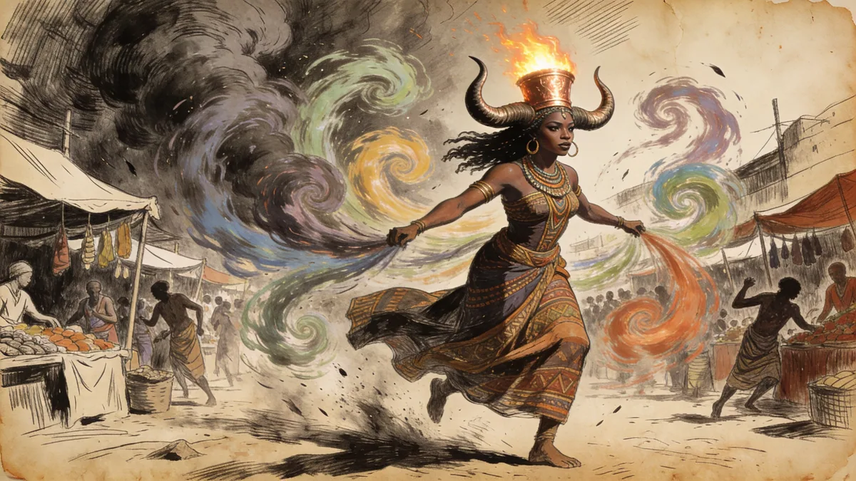 Visual depiction of Oya