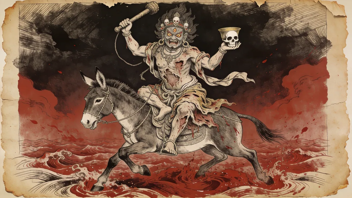 Visual depiction of Palden Lhamo