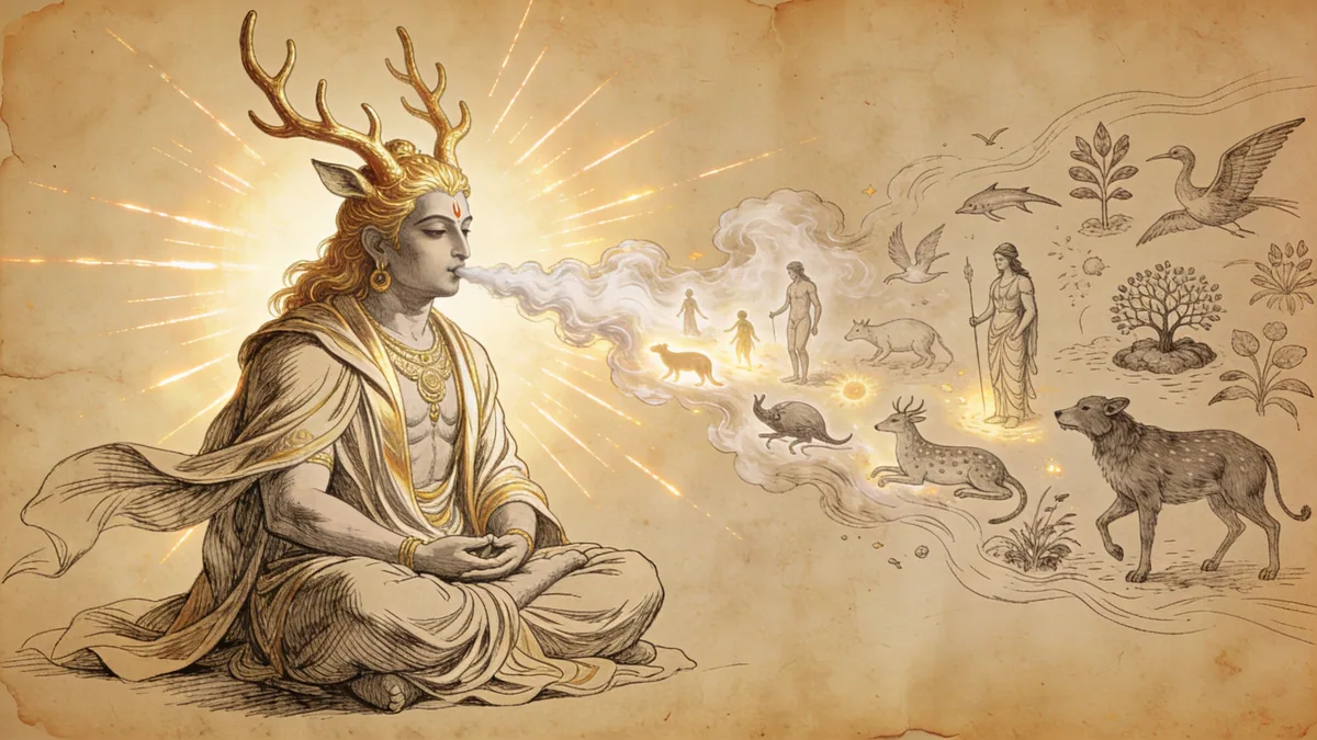 Visual depiction of Prajapati