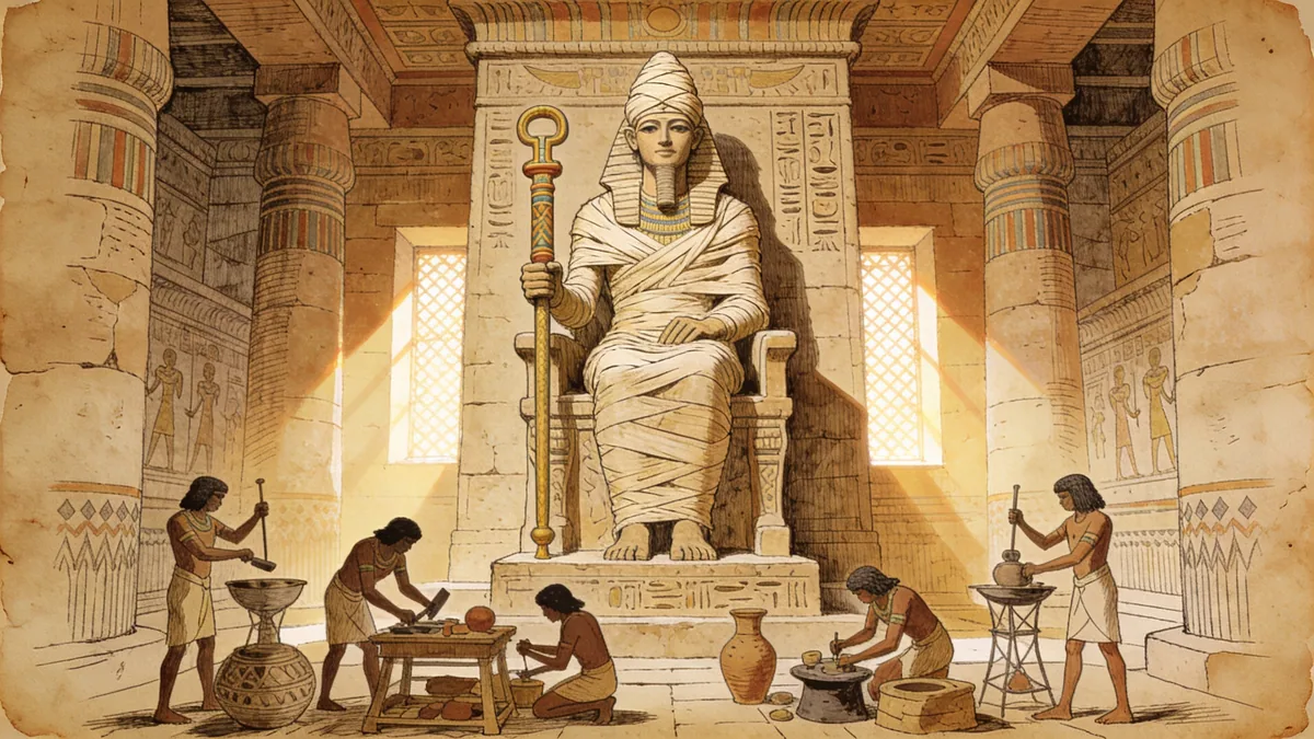 Visual depiction of Ptah