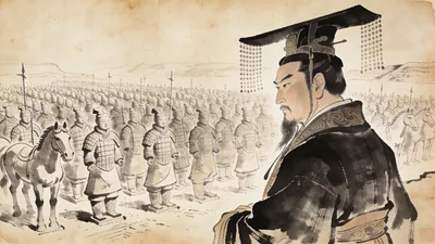 Visual depiction of Qin Shi Huang