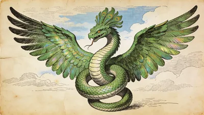 Visual depiction of Quetzalcoatl