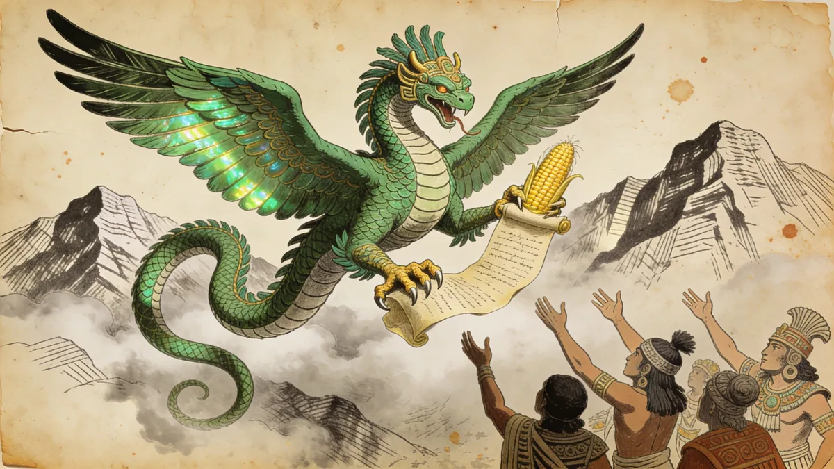 Visual depiction of Quetzalcoatl