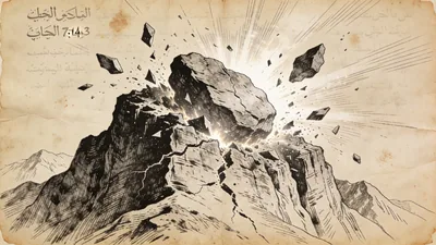 Visual depiction of Qur'an 7:143