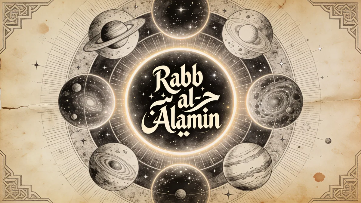 Visual depiction of Rabb al-'Alamin