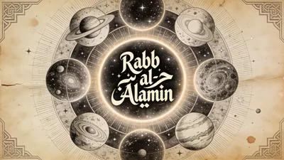 Visual depiction of Rabb al-'Alamin