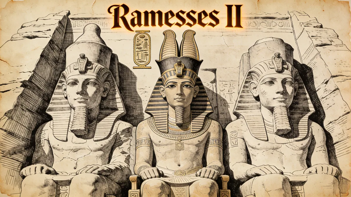 Visual depiction of Ramesses II the Great