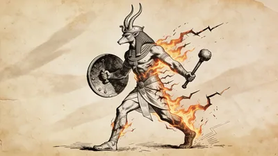 Visual depiction of Resheph