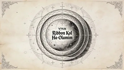 Visual depiction of Ribbon Kol Ha-Olamim