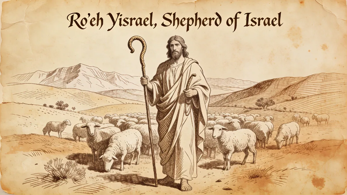 Visual depiction of Ro'eh Yisrael