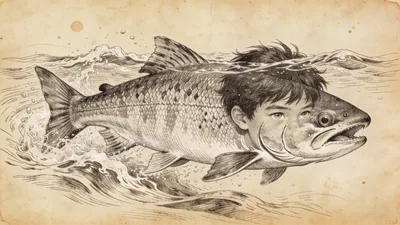 Visual depiction of Salmon Boy