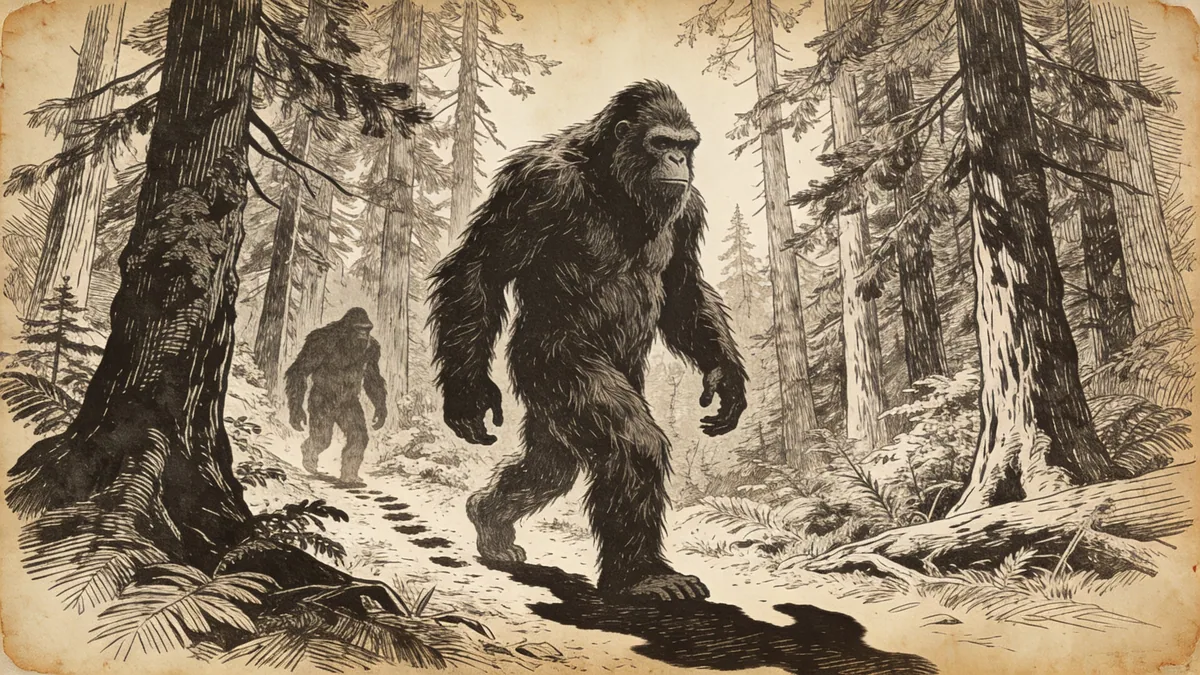Visual depiction of Sasquatch spirits