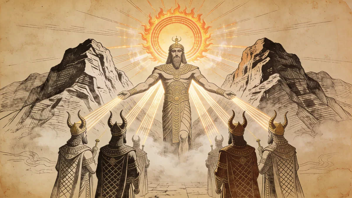 Visual depiction of Shamash
