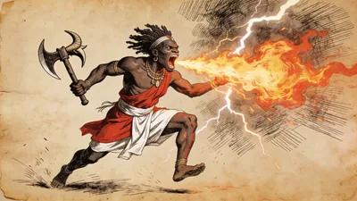Visual depiction of Shango