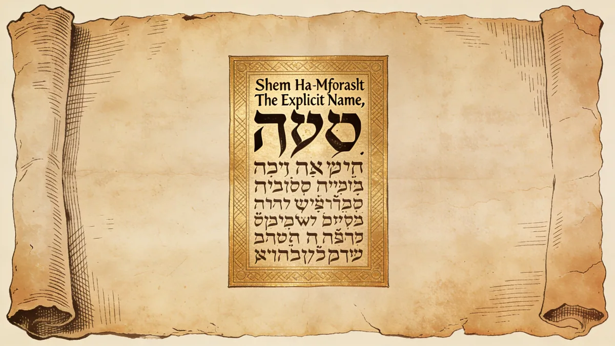 Visual depiction of Shem Ha-Meforash