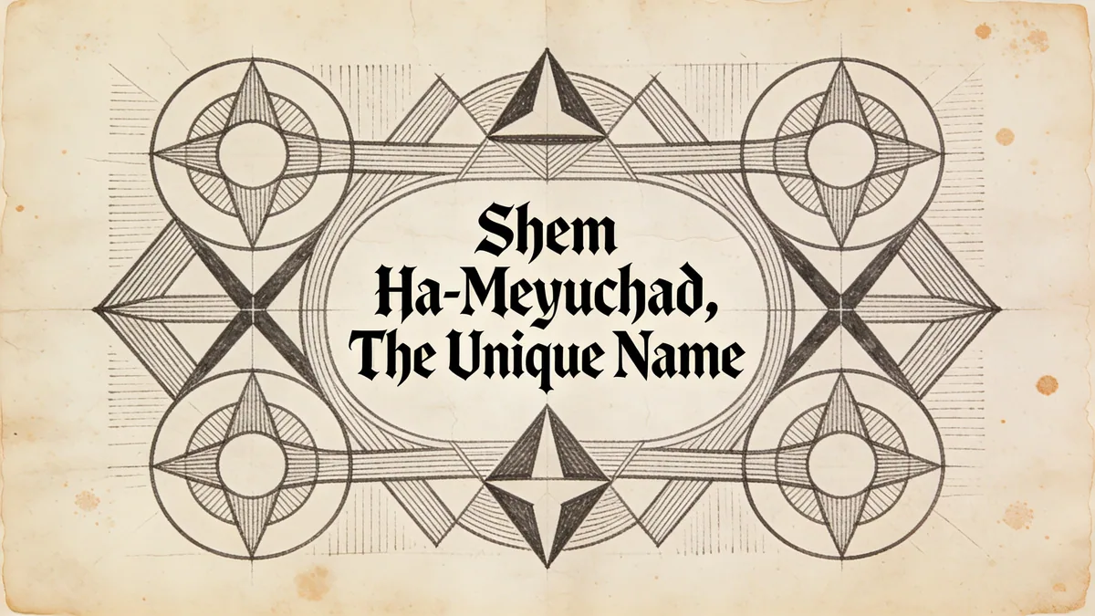 Visual depiction of Shem Ha-Meyuchad