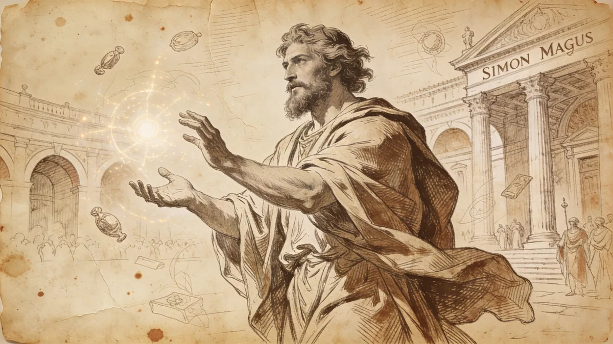 Visual depiction of Simon Magus