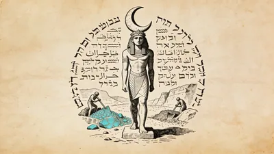 Visual depiction of The Sinai Moon God