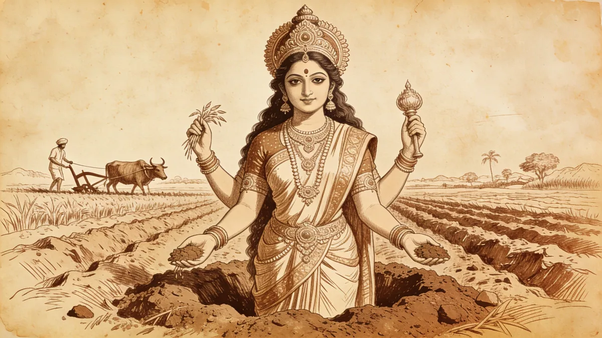 Visual depiction of Sita as Fertility Queen