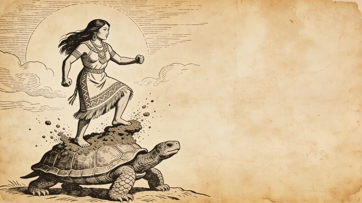 Visual depiction of Sky Woman
