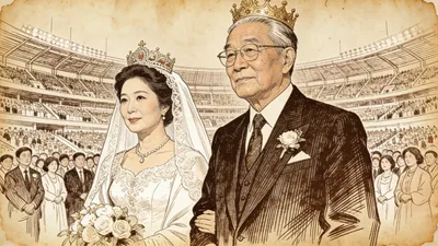 Visual depiction of Sun Myung Moon