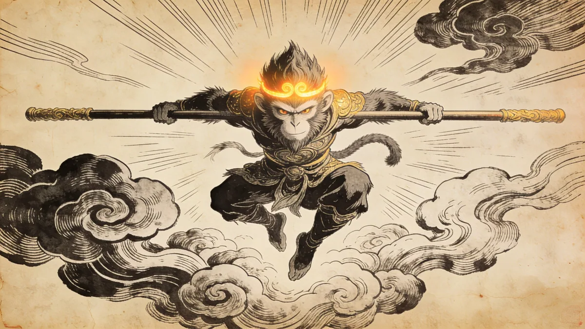 Visual depiction of Sun Wukong