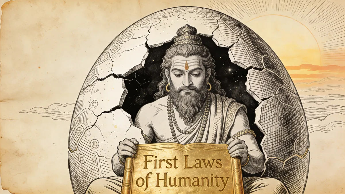 Visual depiction of Svayambhuva Manu