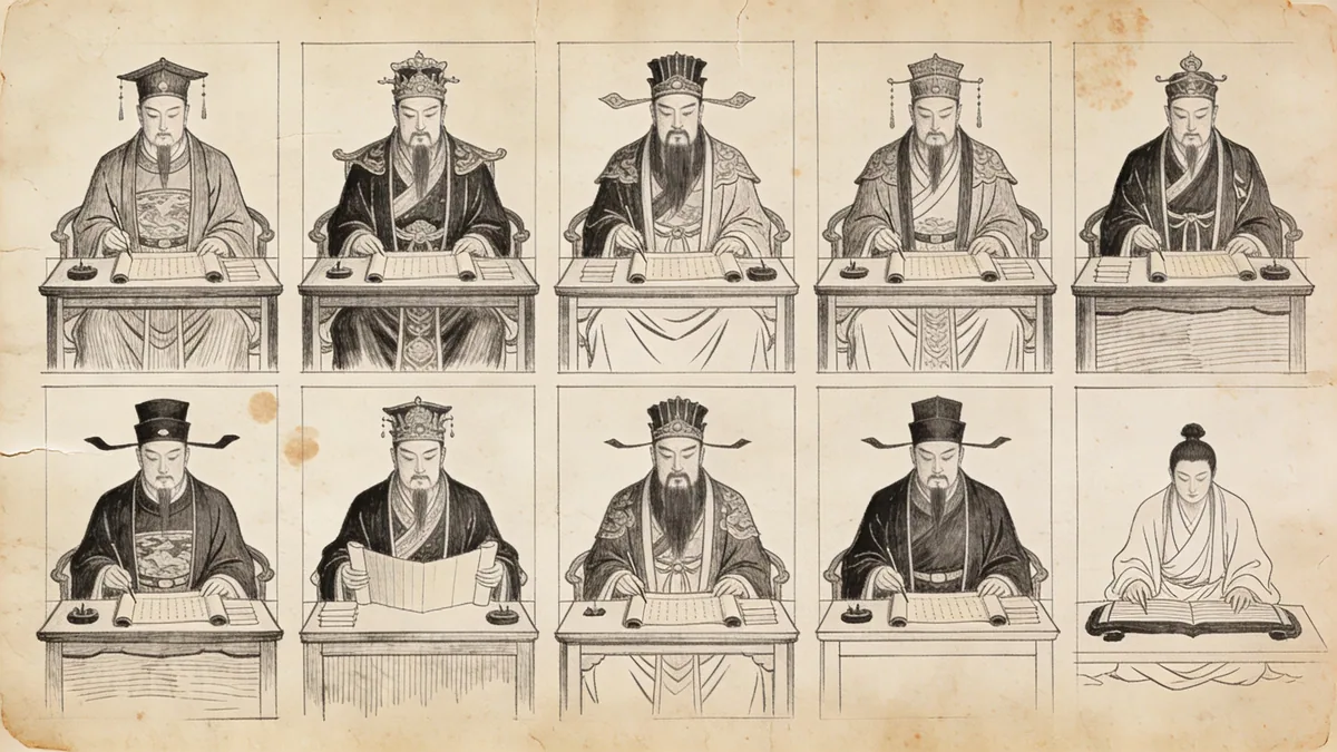 Visual depiction of The Ten Kings of Hell