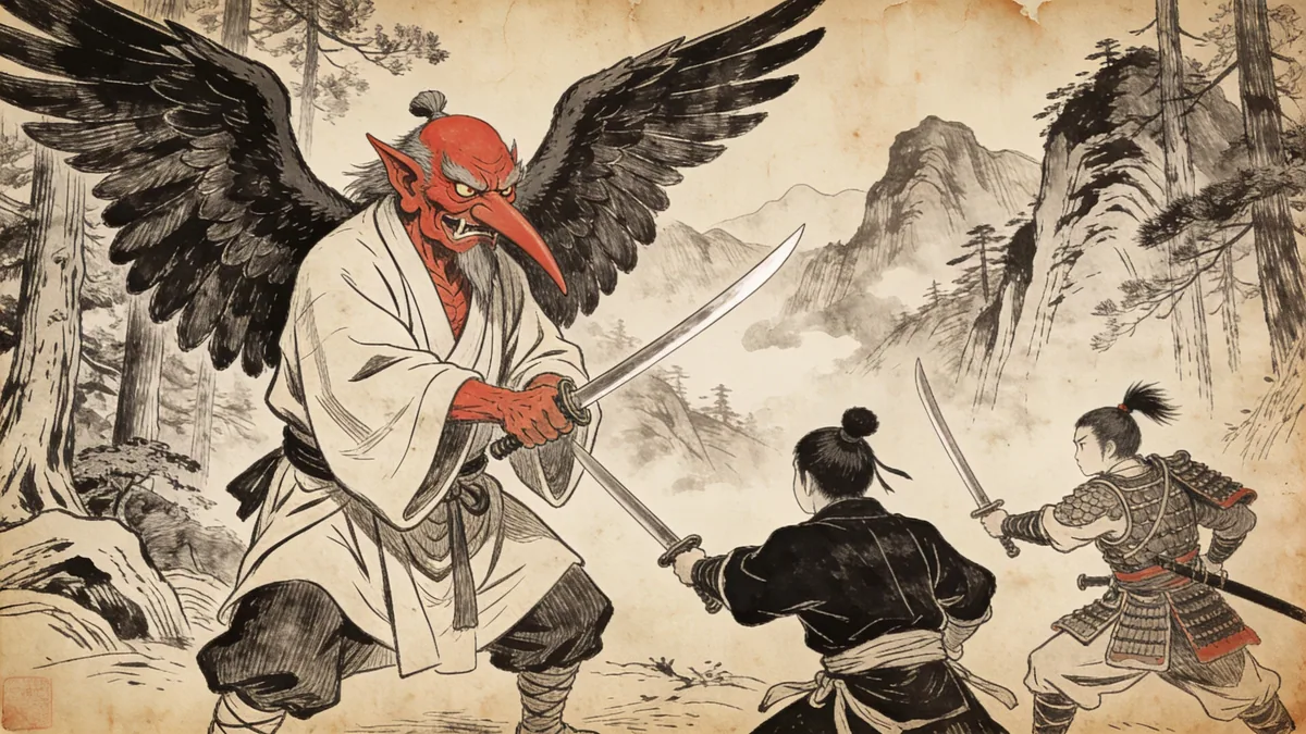 Visual depiction of Tengu