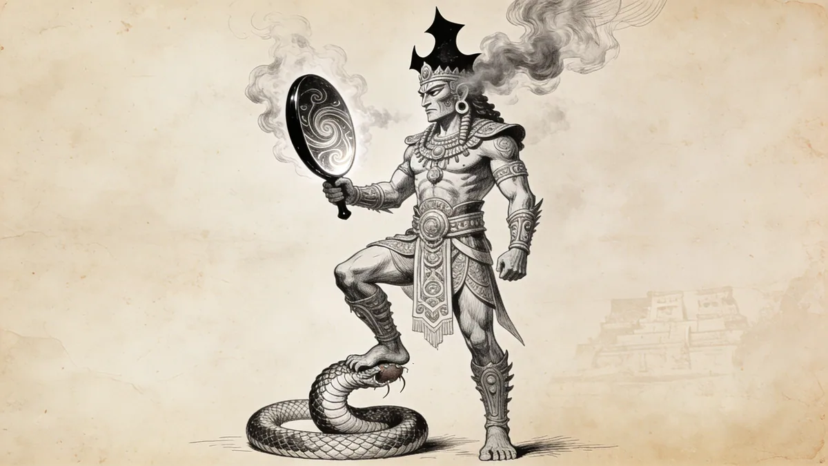 Visual depiction of Tezcatlipoca