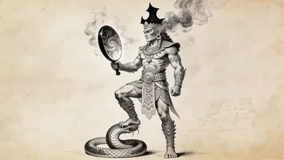 Visual depiction of Tezcatlipoca
