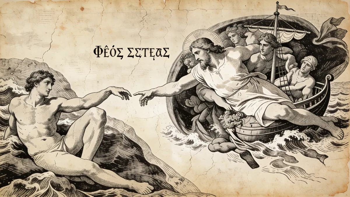 Visual depiction of Theos Soter