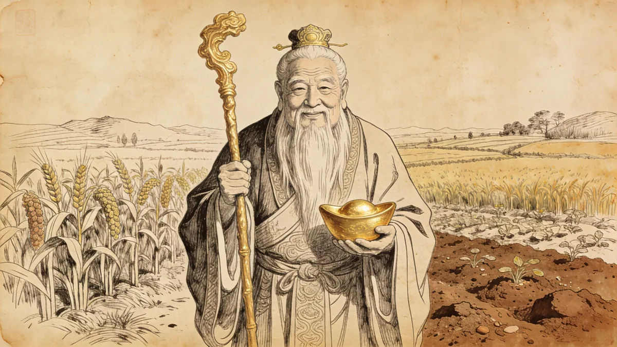 Visual depiction of Tu Di Gong