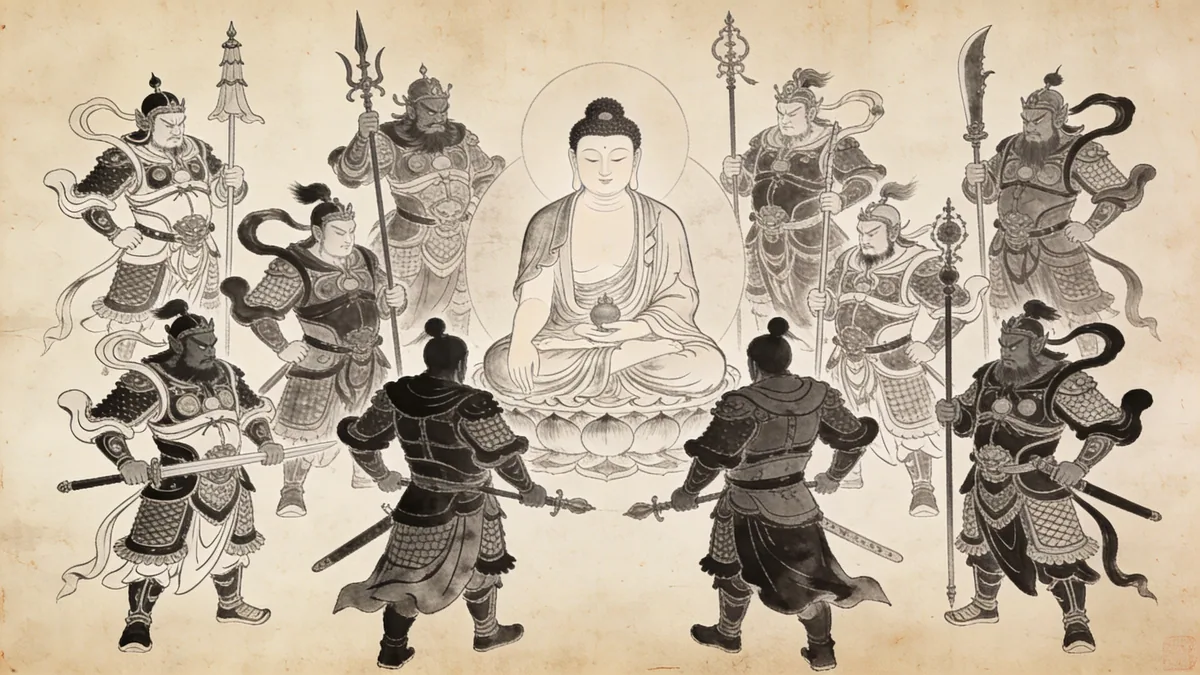 Visual depiction of The Twelve Heavenly Generals