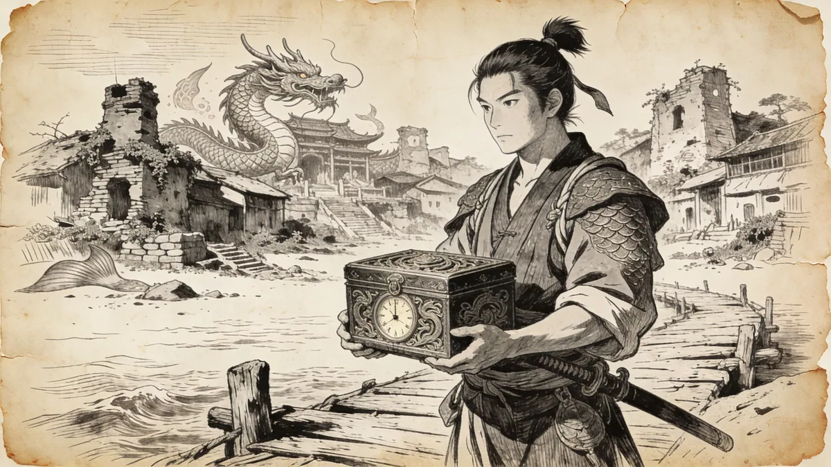 Visual depiction of Urashima Taro