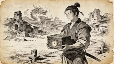 Visual depiction of Urashima Taro