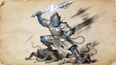Visual depiction of Vajrapani