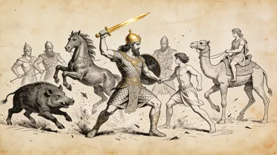 Visual depiction of Verethragna