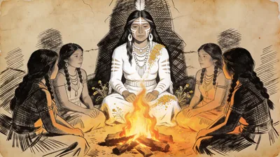 Visual depiction of White Painted Woman