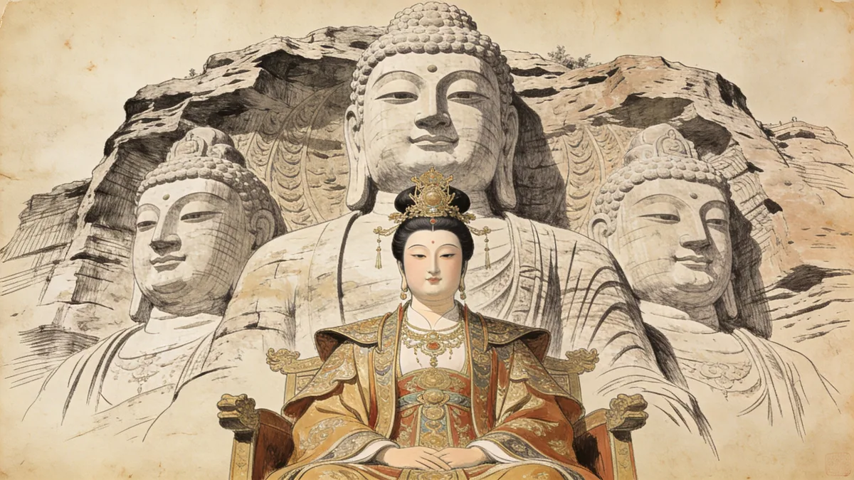 Visual depiction of Wu Zetian