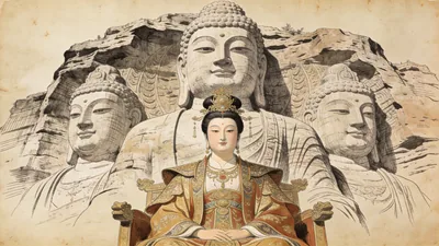 Visual depiction of Wu Zetian