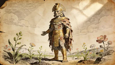 Visual depiction of Xipe Totec
