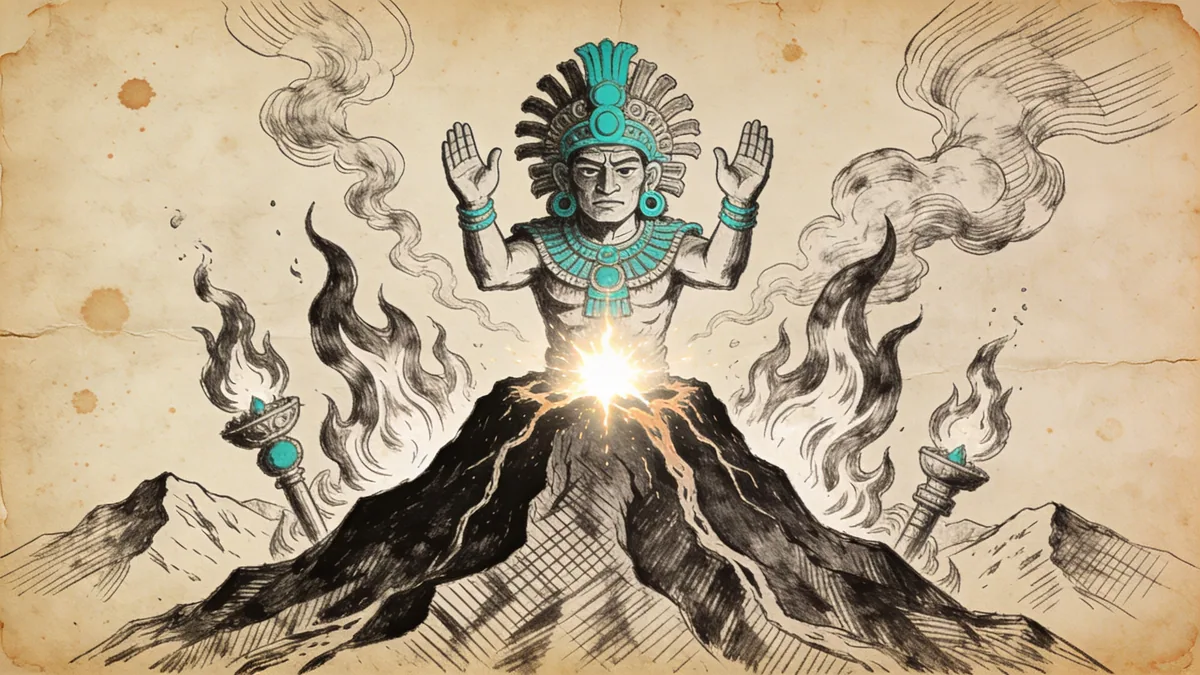 Visual depiction of Xiuhtecuhtli