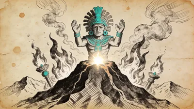 Visual depiction of Xiuhtecuhtli