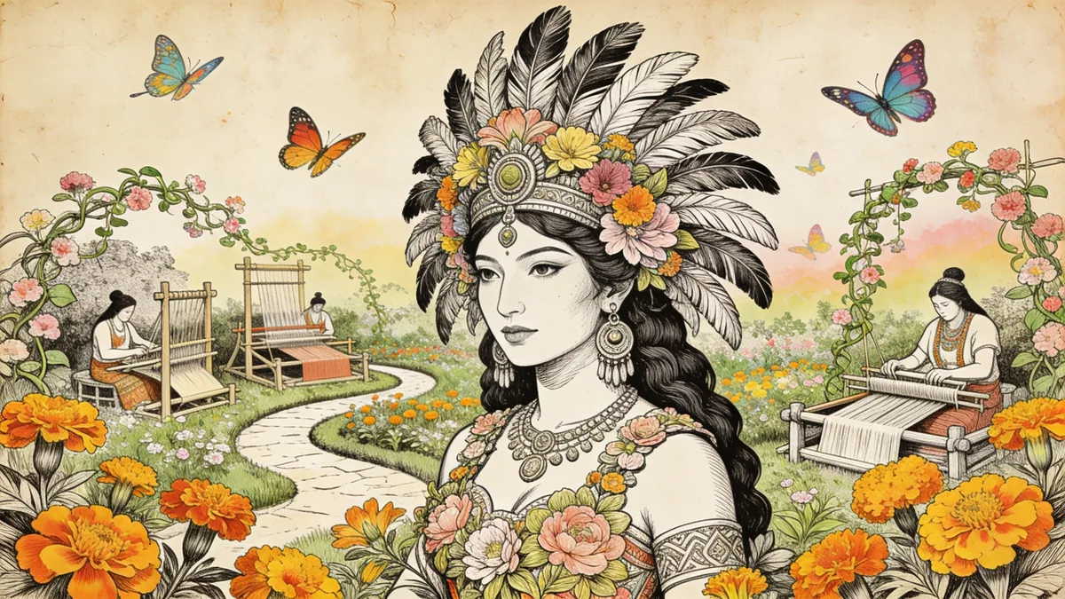 Visual depiction of Xochiquetzal