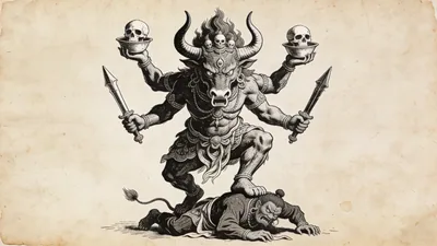 Visual depiction of Yamantaka