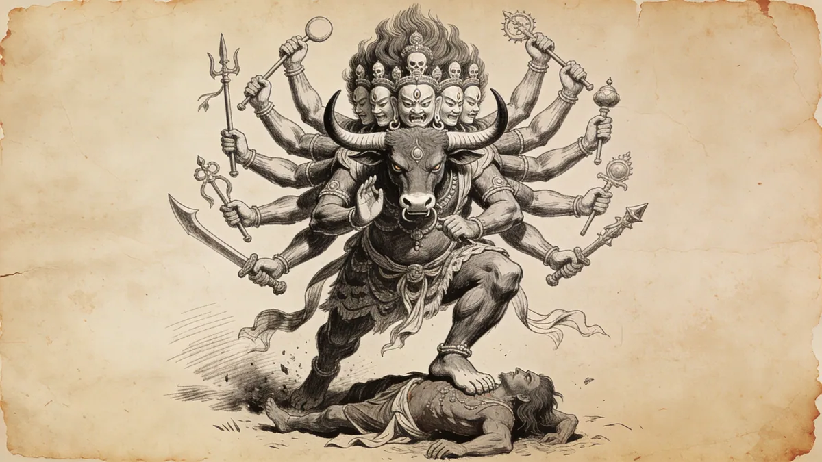 Visual depiction of Yamantaka