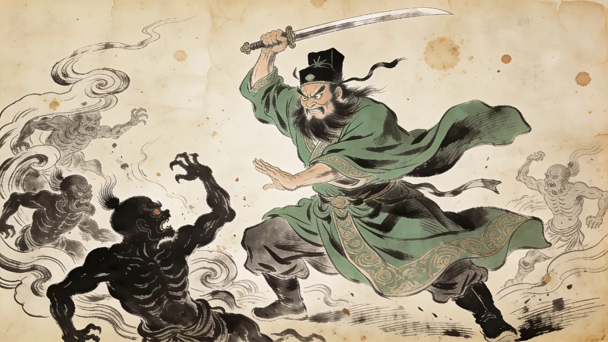 Visual depiction of Zhong Kui
