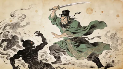 Visual depiction of Zhong Kui
